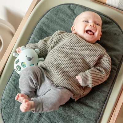 Loder me zhurme Rattle Silikoni me top - Aqua Green