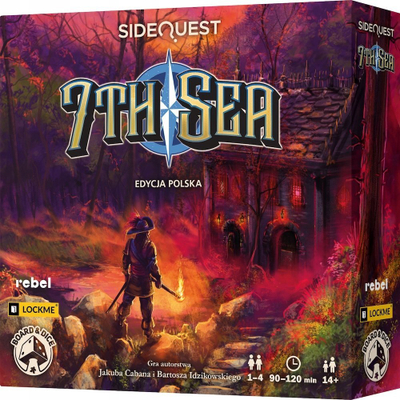 Lojë tavoline SideQuest 7th Sea, aventurë RPG, botim në polonisht