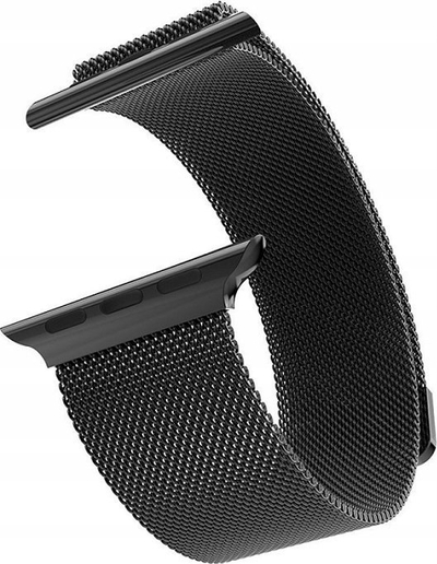 Rrip ore Swissten Mesh për Apple Watch, 38-40mm, metal, i zi
