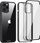 Kapak telefoni Krusell 360 Protective, për iPhone 12 12 Pro 6.1", xham i temperuar, i zi