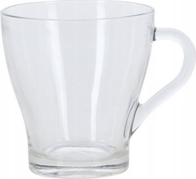 Сет чаши за кафе и чај, 4 парчиња, 300 ml, проѕирно стакло