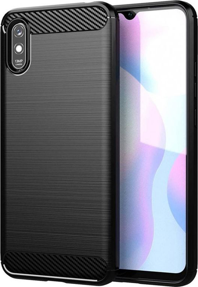 Kllëf telefoni Xiaomi Redmi 9A Armored Carbon, TPU, i zi