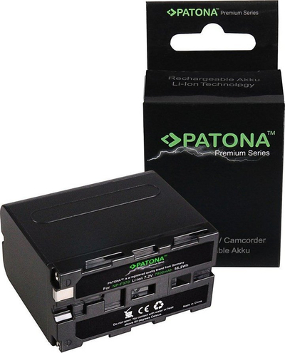 Bateri kamerë Patona NP-F970 120701, 7800mAh, 7.2V Li-Ion, e zezë