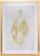 Poster dekor Atmosphera Golden Leaf, me korniz druri, 50x70 cm, i artë