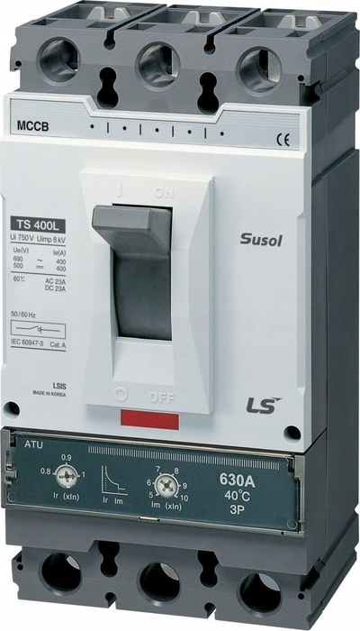 Shkëputës kompakt LSiS TS400N ATU, 3P, 300A, 50kA, gri