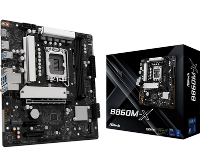 Pllakë mëme Asrock B860M-X, Intel B860, DDR5, Micro ATX