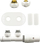 Set termostatik Vario-Term Twins Pex 06 Right, kokë Prestige, i bardhë
