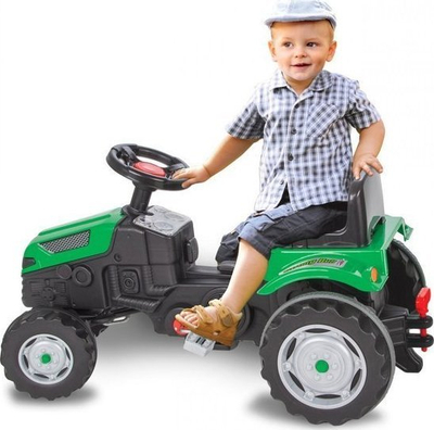 Traktor lodër me pedale JAMARA Strong Bull, për fëmijë 3+, i gjelbër