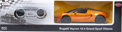 Makinë lodër me telekomandë Rastar Bugatti Vitesse, shkallë 1:24, portokalli me të zezë