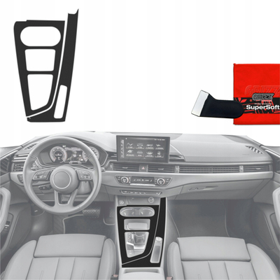 Film mbrojtës i brendshëm GrizzGlass PianoSkin Matte për Audi A4 B9 2014-2018, mat, i zi