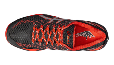 Патики за трчање Asics Gel-FujiTrabuco 5 за мажи, планински терен, црни со црвено