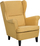 Kolltuk Wingback ABSON, me cope, shpinë e naltë, i verdhë
