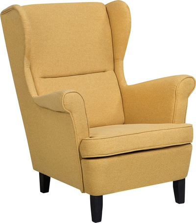 Kolltuk Wingback ABSON, me cope, shpinë e naltë, i verdhë