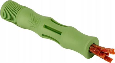 Lodër për qen Waudog Fun Natural Stick, shkop gome i biodegradueshme, 18 cm, jeshil