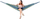 Hamak Nils Camp NC9003, 150 kg, blu jeshile