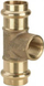 Tee reduktuese Viega 281359, 18mm x 1/2" x 18mm, bronz