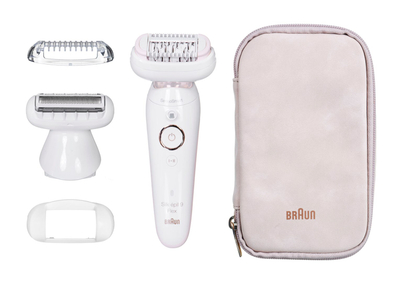 Epilator Braun Silk-épil 9 Flex 9002, pa tel, i bardhë