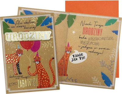 Kartolinë urimi Dream Cards Birthday DK-1008, B6, me zarf