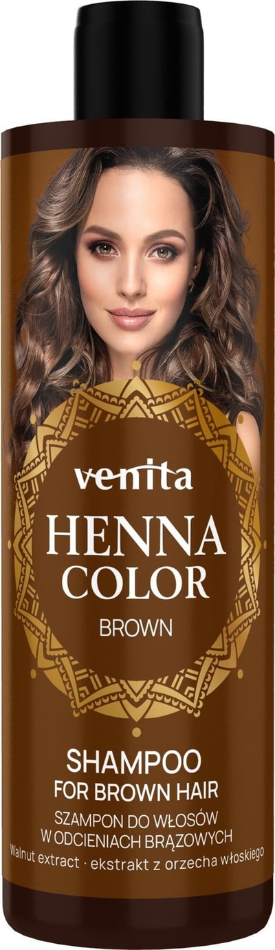 Shampo ngjyruese për flokë VENITA Henna Color, kafe, 300 ml