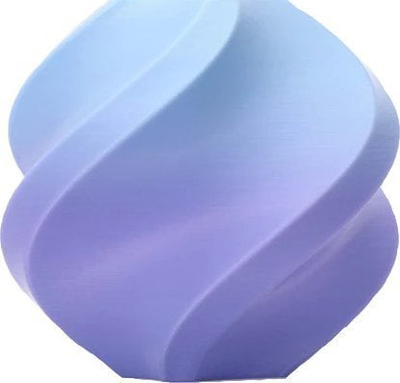 Vazo dekori 3D Bambu Lab Gradient Blueberry Bubblegum, formë spirale, blu vjollcë