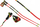 Shkopinj ski Leki WCR TBS GS 3D, 120cm, alumini, të kuq