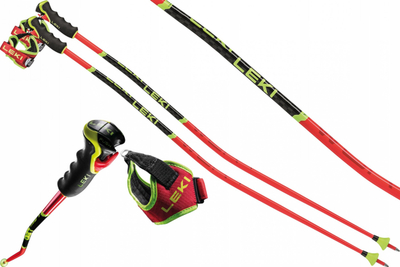 Shkopinj ski Leki WCR TBS GS 3D, 120cm, alumini, të kuq