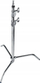 Stativ ndriçimi Avenger C-Stand 20, 1.8m, bazë fikse, argjendtë