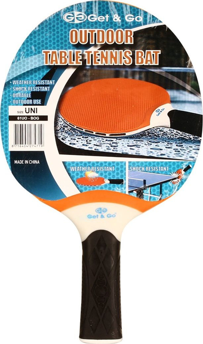 Raketë pingpongu Get &amp; Go Outdoor, fiberglass, për jashtë, portokalli