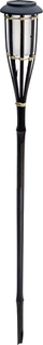 Pishtar diellor dekorativ Solar Torch, 95x95x650mm, për kopsht, i zi