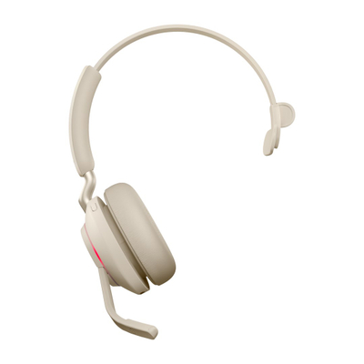 Kufje Jabra Evolve2 65 UC Mono Link380c, wireless, Bluetooth, bezhë