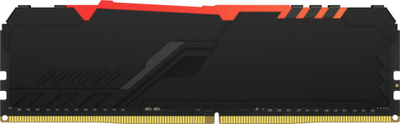 Memorie Kingston Fury Beast RGB, DDR4, 8 GB, 3600 MHz, CL17, KF436C17BBA/8