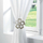 Mbajtëse perde Brooch Petaly, metal i lyer, 15 cm, taupe