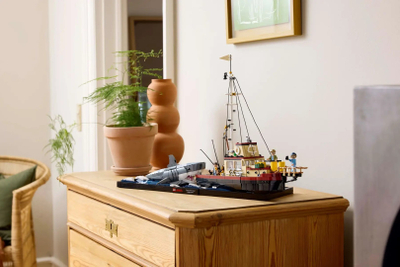 Set Lego Ideas Jaws 21350, dioramë ekspozimi, për të rritur, shumëngjyrësh
