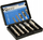 Set ekstraktorësh për vida të çara, 5 copë, HEX 1/4, çelik HSS 4341