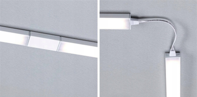 Ndriçues për dollap Paulmann Inline, set fillestar 2x35cm, LED 830, i bardhë