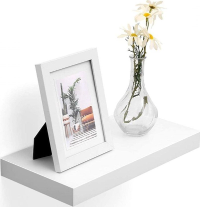 Rafte muri Vintage Floating Shelf, 40 cm, MDF, i bardhë