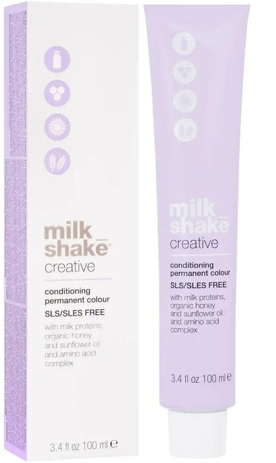Ngjyrë flokësh Milk Shake Creative 4.11, 100 ml, kafe hiri mesatare e fortë