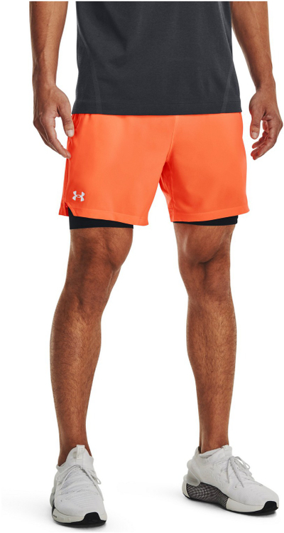 Кратки спортски панталони Under Armour UA Vanish 2-in-1, машки, портокалови