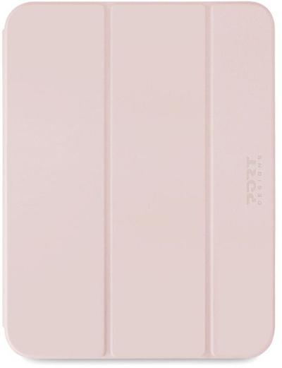 Kuti mbrojtëse Port Designs Noumea II Slimclear Eco, për iPad 10.9" dhe 11", flip case, e zezë rozë e tejdukshme