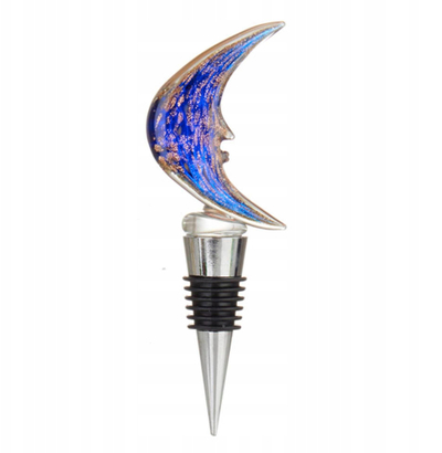 Tapë shisheje L'Oca Nera Moon, metal, për zbukurim, blu