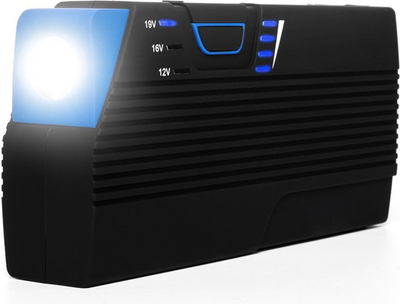 Стартер за автомобил Whitenergy Jump, надворешна батерија 13600mAh, USB излез, црна