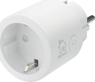 Set smart home DELTACO Starter Kit, Wi‑Fi 2.4 GHz, llampë RGB dhe prizë smart, e bardhë