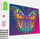Set pikturimi me diamante Splat Planet Butterfly, kanavacë 40 x 30 cm, me kornizë druri, shumëngjyrësh