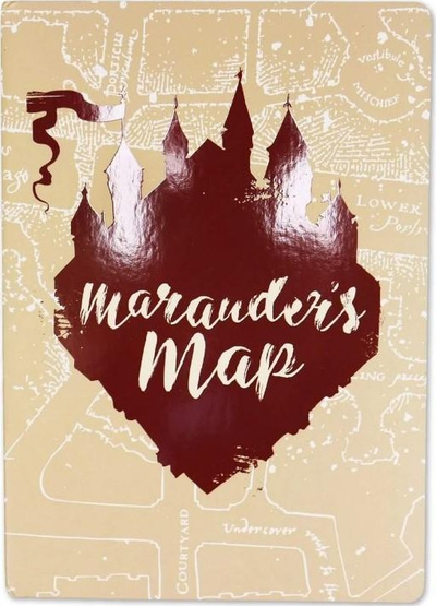 Fletore Harry Potter Marauder's Map, A5, dizajn tematik, kafe