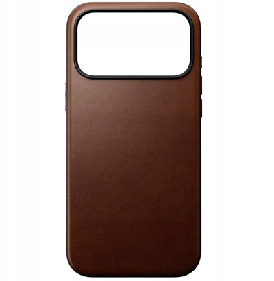 Mbështjellës telefoni Nomad Modern Leather Case për iPhone 17 Pro, lëkurë natyrale, kafe