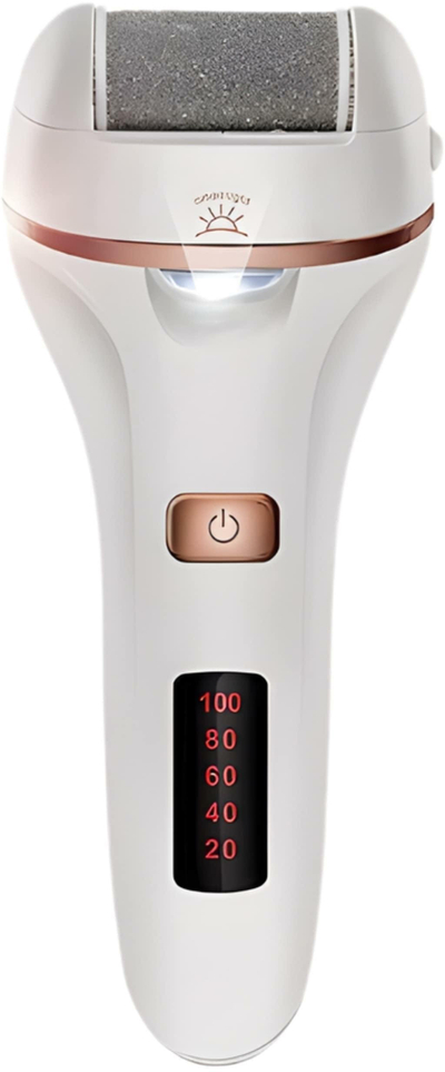 Електрична турпја за пети DA150A, LCD, полнач со USB, бела