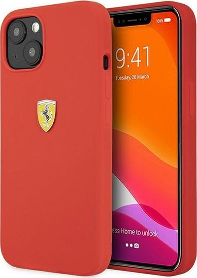 Mbrojtëse telefoni Ferrari FESSIHCP13SRE për iPhone 13 mini 5.4\", silikon, e kuqe