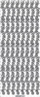Ngjitës dekorativ Galeria Hobby Silver Openwork, 10x23 cm, ngjyrë argjendi