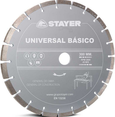 Teh diamanti për beton Stayer Universal Basic (STA-D125UB), 125 x 22.2 mm