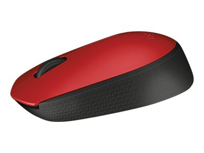 Maus Logitech M171 - Wireless, e zezë/kuqe